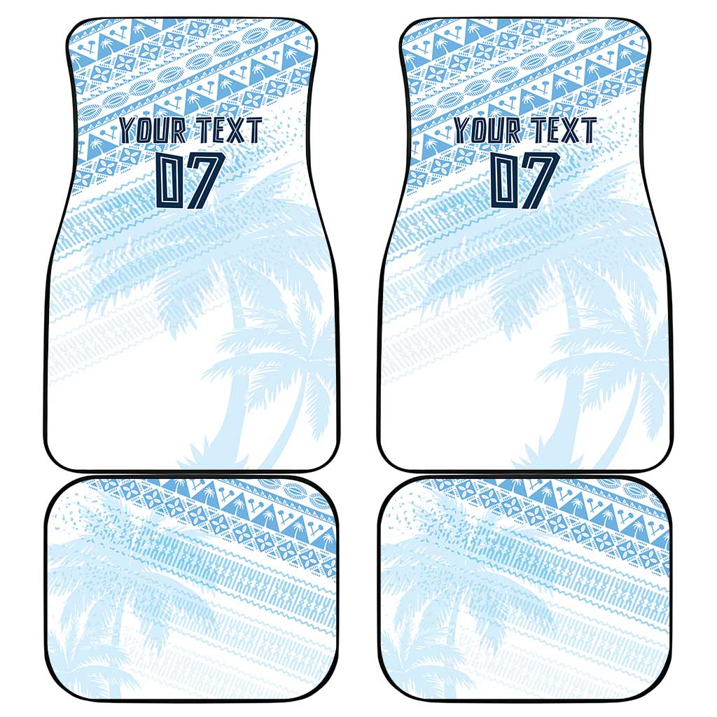 Fiji Rugby Custom Kaiviti Masi Car Mats Turquoise - Aussie Hoodie