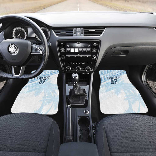 Fiji Rugby Custom Kaiviti Masi Car Mats Turquoise - Aussie Hoodie