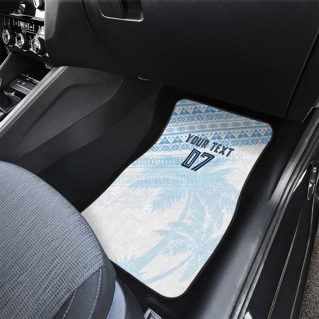 Fiji Rugby Custom Kaiviti Masi Car Mats Turquoise - Aussie Hoodie