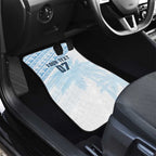 Fiji Rugby Custom Kaiviti Masi Car Mats Turquoise - Aussie Hoodie