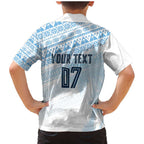 Fiji Rugby Custom Kaiviti Masi Family Matching Mermaid Dress and Hawaiian Shirt Turquoise - Aussie Hoodie