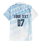 Fiji Rugby Custom Kaiviti Masi Family Matching Mermaid Dress and Hawaiian Shirt Turquoise - Aussie Hoodie