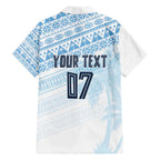 Fiji Rugby Custom Kaiviti Masi Family Matching Short Sleeve Bodycon Dress and Hawaiian Shirt Turquoise - Aussie Hoodie