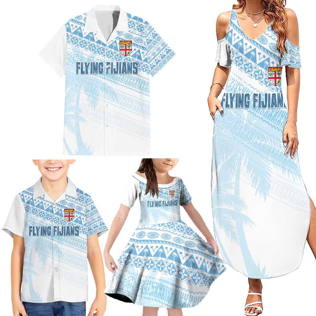 Fiji Rugby Custom Kaiviti Masi Family Matching Summer Maxi Dress and Hawaiian Shirt Turquoise - Aussie Hoodie