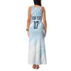 Fiji Rugby Custom Kaiviti Masi Family Matching Tank Maxi Dress and Hawaiian Shirt Turquoise - Aussie Hoodie
