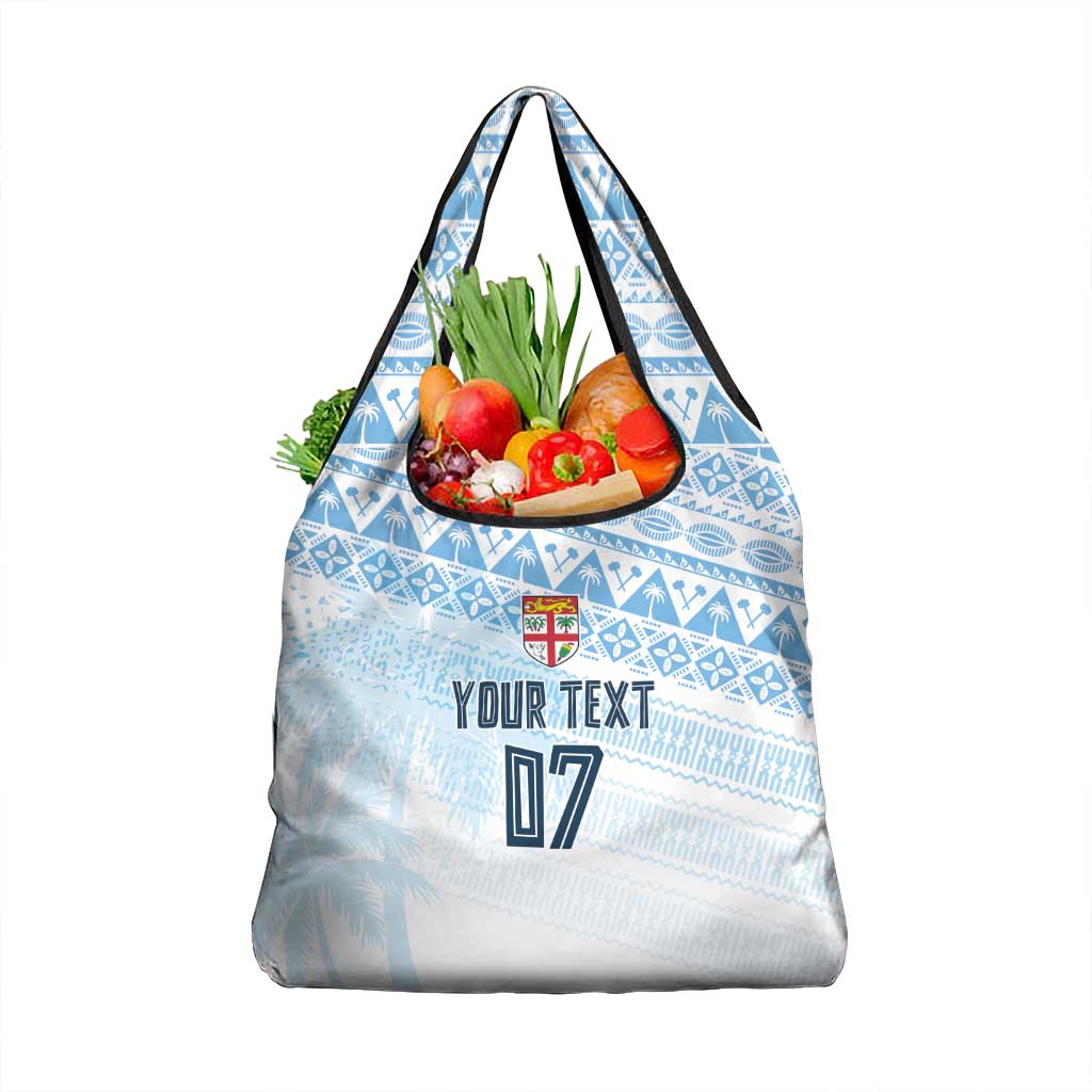 Fiji Rugby Custom Kaiviti Masi Grocery Bag Turquoise - Aussie Hoodie