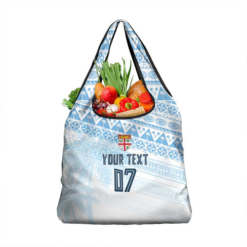 Fiji Rugby Custom Kaiviti Masi Grocery Bag Turquoise - Aussie Hoodie