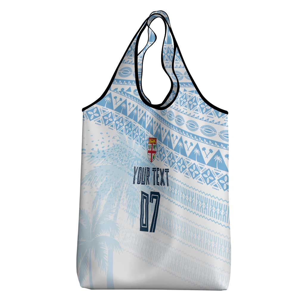 Fiji Rugby Custom Kaiviti Masi Grocery Bag Turquoise - Aussie Hoodie
