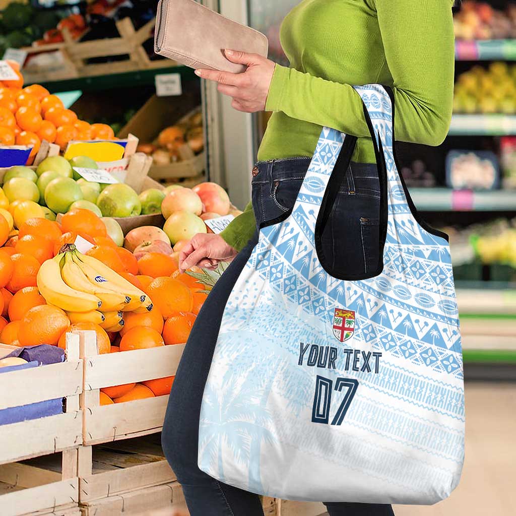 Fiji Rugby Custom Kaiviti Masi Grocery Bag Turquoise - Aussie Hoodie