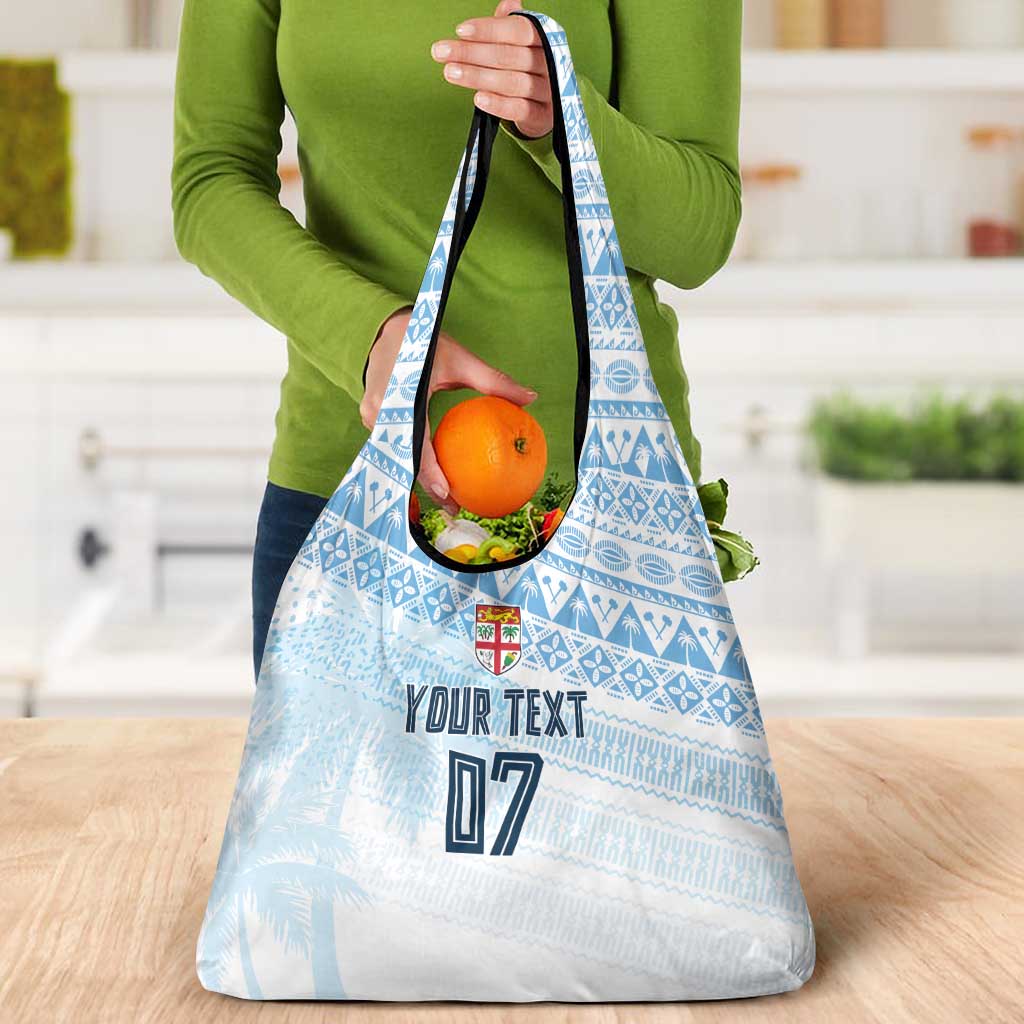 Fiji Rugby Custom Kaiviti Masi Grocery Bag Turquoise - Aussie Hoodie