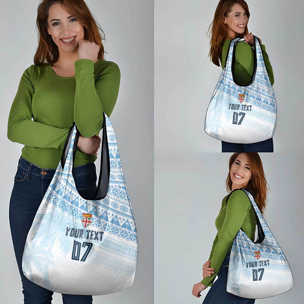 Fiji Rugby Custom Kaiviti Masi Grocery Bag Turquoise - Aussie Hoodie