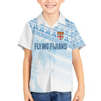 Fiji Rugby Custom Kaiviti Masi Kid Hawaiian Shirt Turquoise - Aussie Hoodie