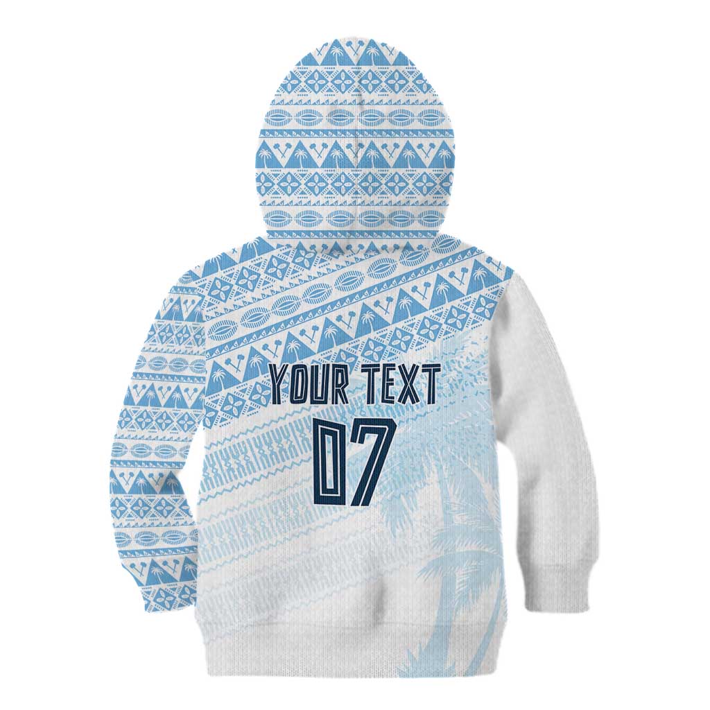 Fiji Rugby Custom Kaiviti Masi Kid Hoodie Turquoise - Aussie Hoodie