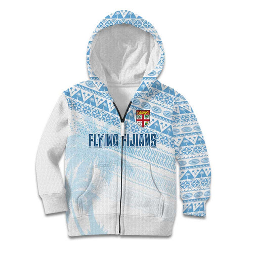 Fiji Rugby Custom Kaiviti Masi Kid Hoodie Turquoise - Aussie Hoodie