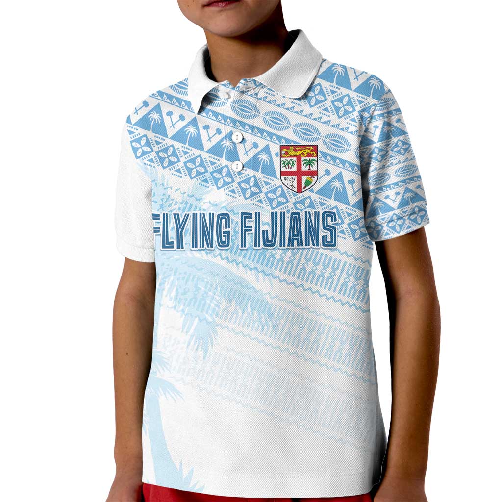Fiji Rugby Custom Kaiviti Masi Kid Polo Shirt Turquoise - Aussie Hoodie