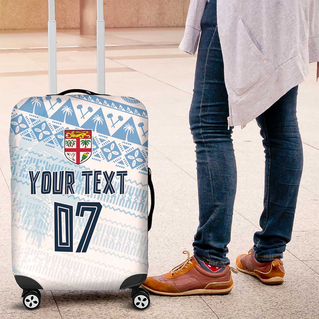Fiji Rugby Custom Kaiviti Masi Luggage Cover Turquoise - Aussie Hoodie