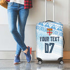 Fiji Rugby Custom Kaiviti Masi Luggage Cover Turquoise - Aussie Hoodie
