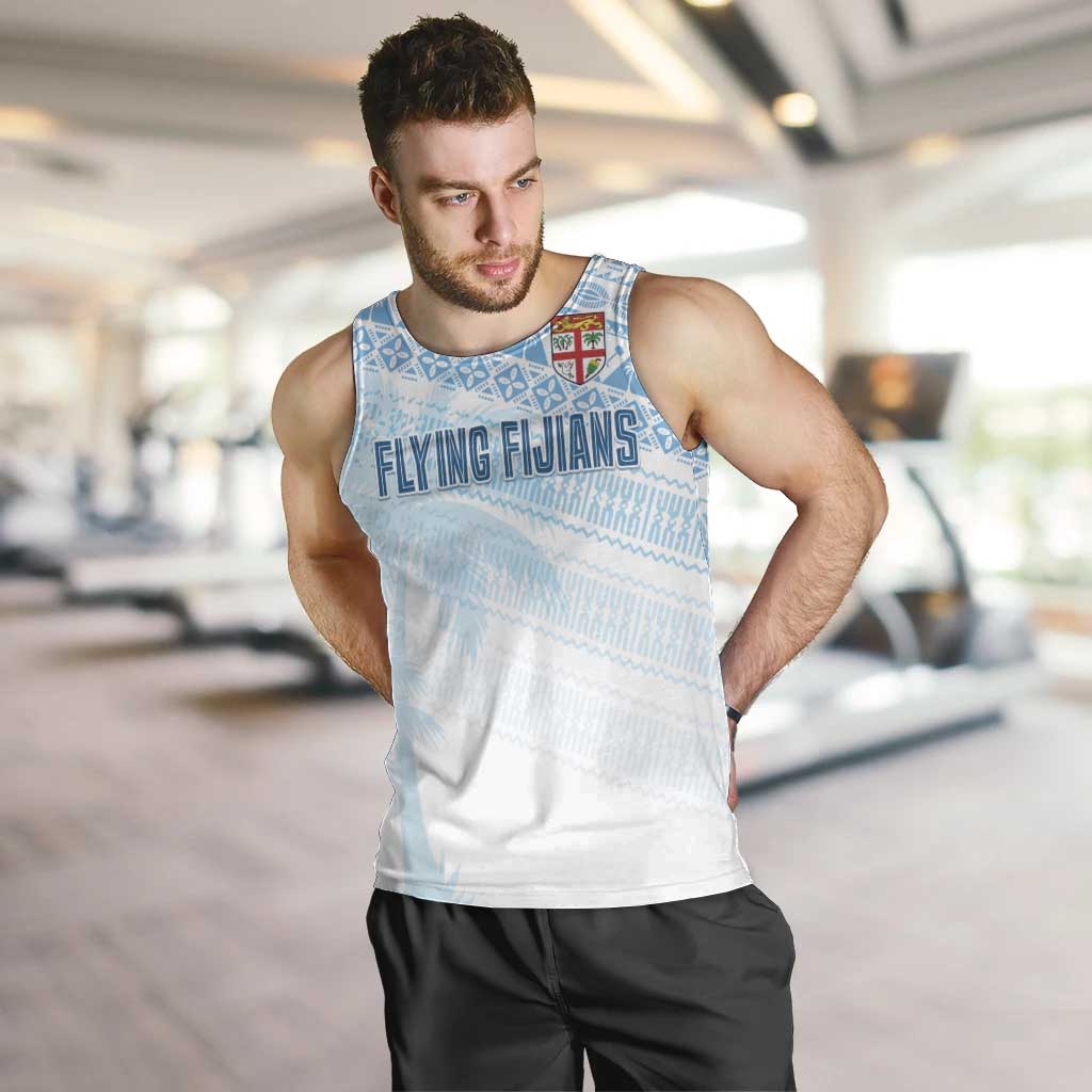 Fiji Rugby Custom Kaiviti Masi Men Tank Top Turquoise - Aussie Hoodie