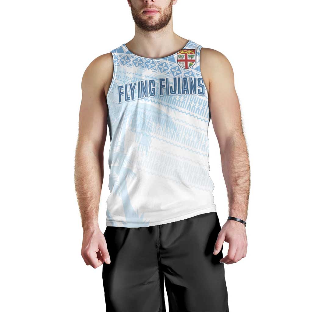 Fiji Rugby Custom Kaiviti Masi Men Tank Top Turquoise - Aussie Hoodie