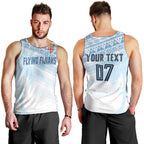 Fiji Rugby Custom Kaiviti Masi Men Tank Top Turquoise - Aussie Hoodie
