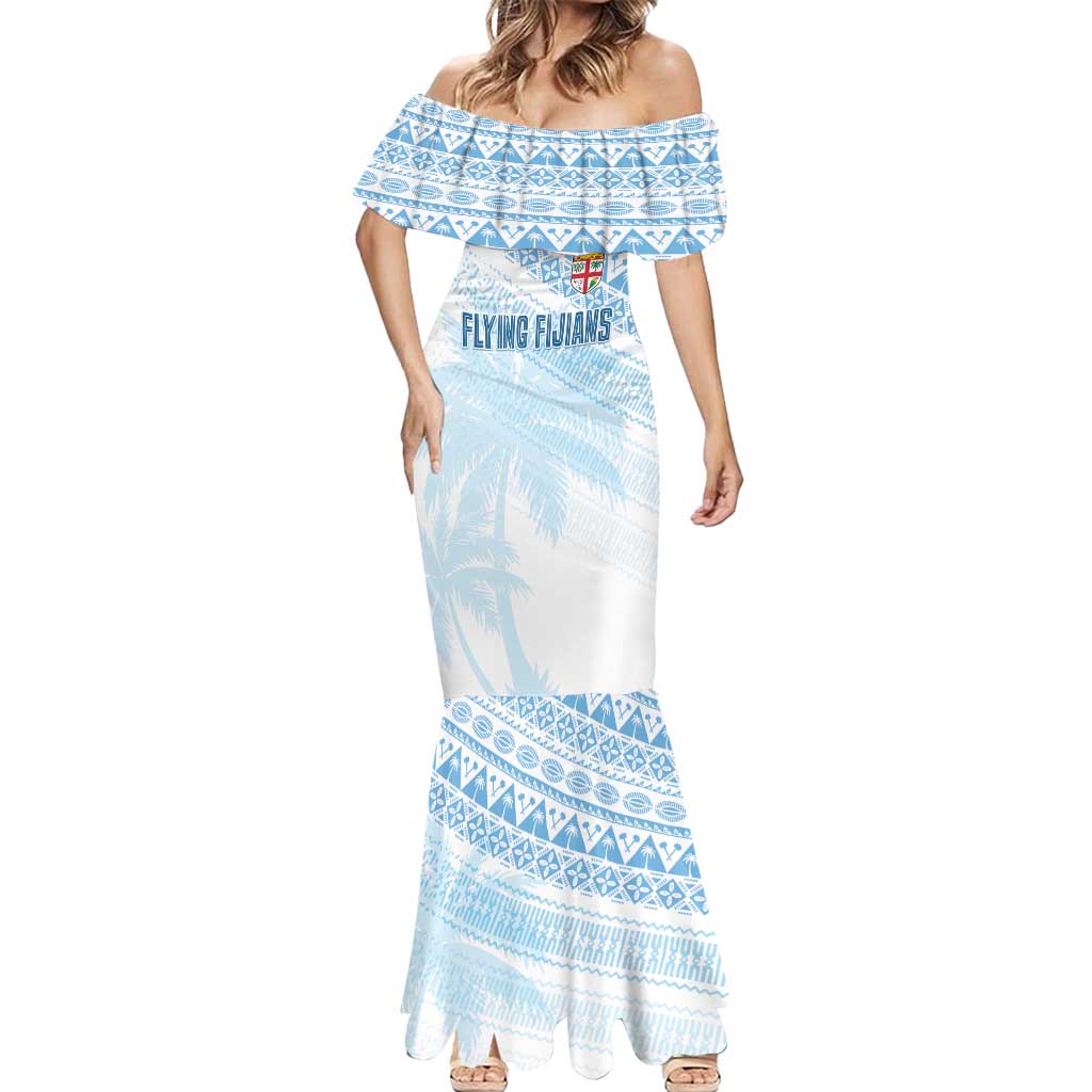 Fiji Rugby Custom Kaiviti Masi Mermaid Dress Turquoise - Aussie Hoodie