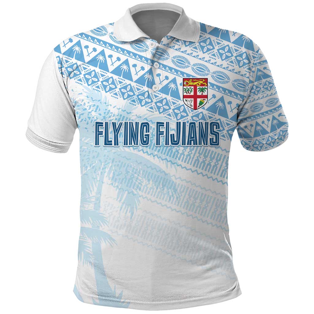Fiji Rugby Custom Kaiviti Masi Polo Shirt Turquoise - Aussie Hoodie