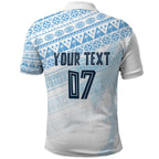 Fiji Rugby Custom Kaiviti Masi Polo Shirt Turquoise - Aussie Hoodie