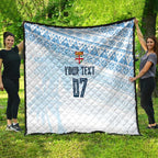 Fiji Rugby Custom Kaiviti Masi Quilt Turquoise - Aussie Hoodie