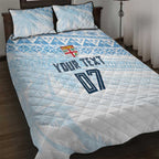 Fiji Rugby Custom Kaiviti Masi Quilt Bed Set Turquoise - Aussie Hoodie