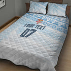Fiji Rugby Custom Kaiviti Masi Quilt Bed Set Turquoise - Aussie Hoodie