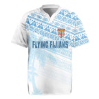 Fiji Rugby Custom Kaiviti Masi Rugby Jersey Turquoise - Aussie Hoodie