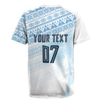 Fiji Rugby Custom Kaiviti Masi Rugby Jersey Turquoise - Aussie Hoodie