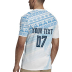 Fiji Rugby Custom Kaiviti Masi Rugby Jersey Turquoise - Aussie Hoodie