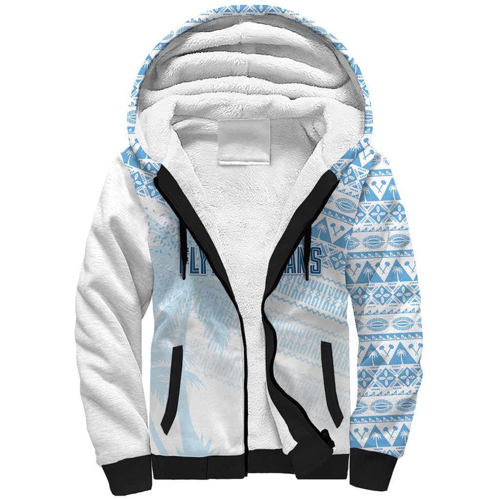 Fiji Rugby Custom Kaiviti Masi Sherpa Hoodie Turquoise - Aussie Hoodie