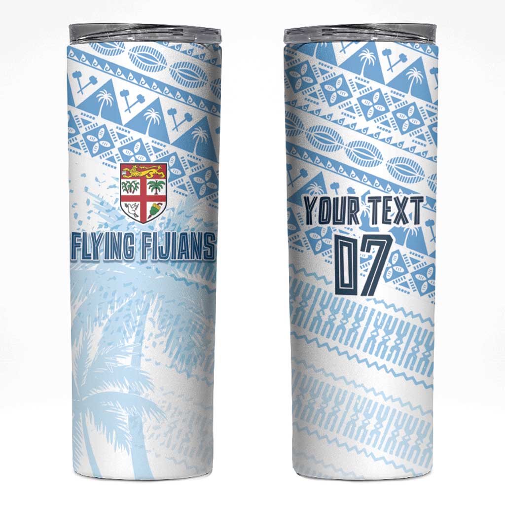 Fiji Rugby Custom Kaiviti Masi Skinny Tumbler Turquoise - Aussie Hoodie