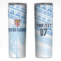 Fiji Rugby Custom Kaiviti Masi Skinny Tumbler Turquoise - Aussie Hoodie