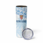 Fiji Rugby Custom Kaiviti Masi Skinny Tumbler Turquoise - Aussie Hoodie
