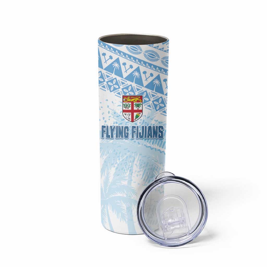 Fiji Rugby Custom Kaiviti Masi Skinny Tumbler Turquoise - Aussie Hoodie