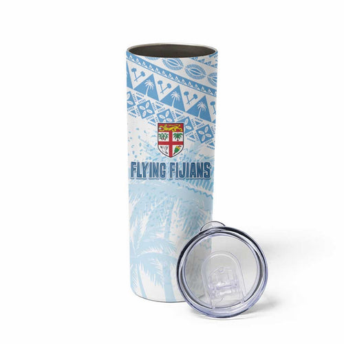 Fiji Rugby Custom Kaiviti Masi Skinny Tumbler Turquoise - Aussie Hoodie