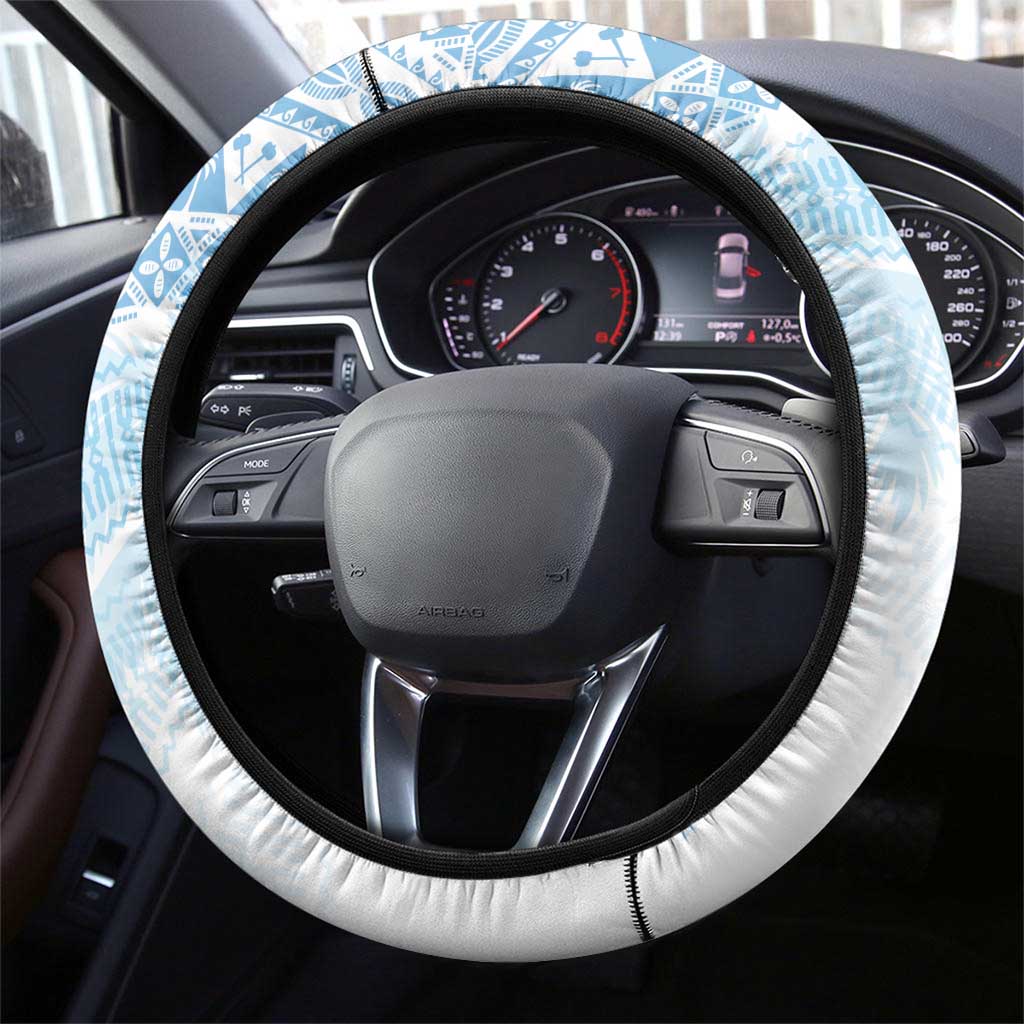 Fiji Rugby Kaiviti Masi Steering Wheel Cover Turquoise - Aussie Hoodie