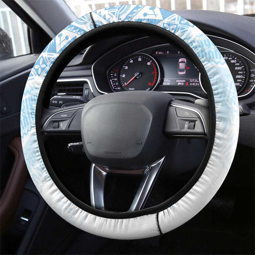 Fiji Rugby Kaiviti Masi Steering Wheel Cover Turquoise - Aussie Hoodie