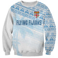 Fiji Rugby Custom Kaiviti Masi Sweatshirt Turquoise - Aussie Hoodie