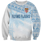 Fiji Rugby Custom Kaiviti Masi Sweatshirt Turquoise - Aussie Hoodie