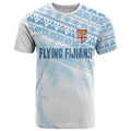 Fiji Rugby Custom Kaiviti Masi T Shirt Turquoise - Aussie Hoodie