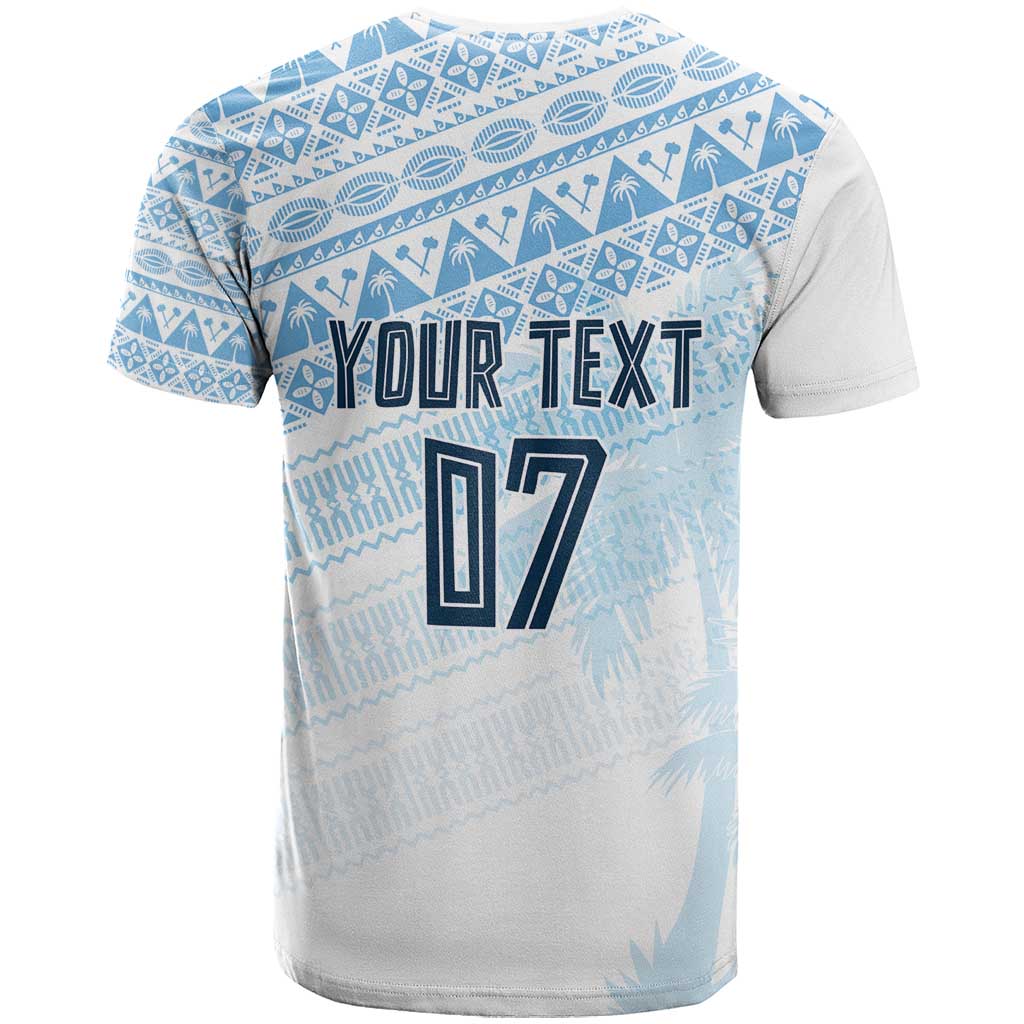 Fiji Rugby Custom Kaiviti Masi T Shirt Turquoise - Aussie Hoodie
