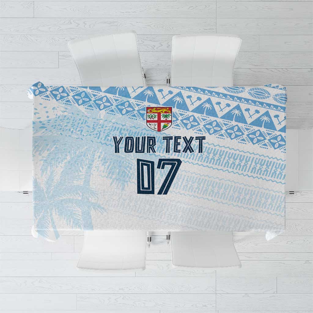 Fiji Rugby Custom Kaiviti Masi Tablecloth Turquoise - Aussie Hoodie