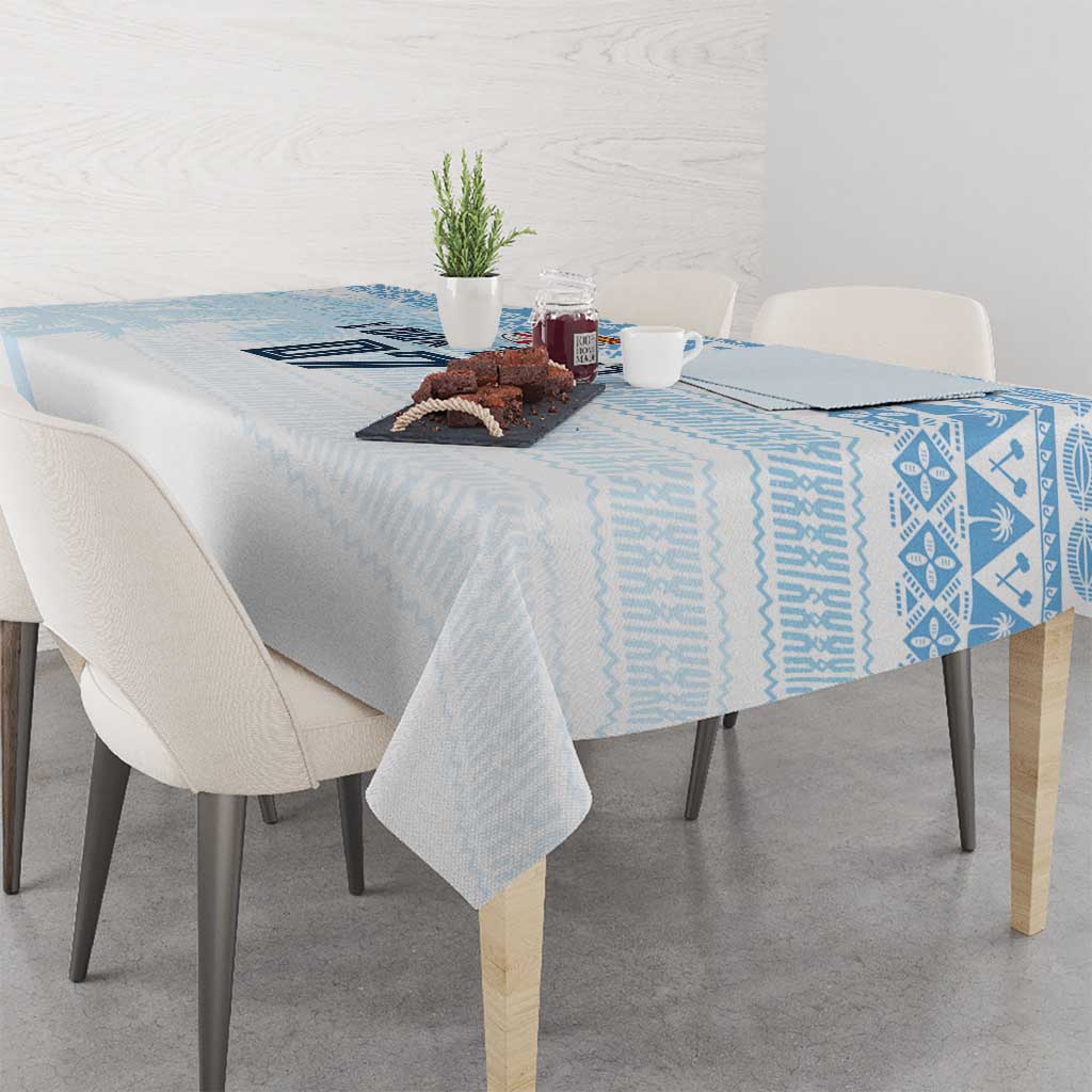 Fiji Rugby Custom Kaiviti Masi Tablecloth Turquoise - Aussie Hoodie
