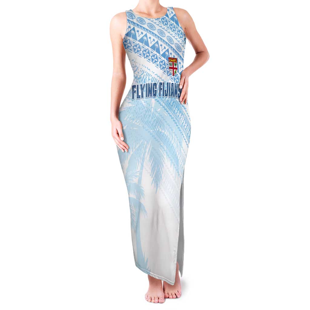 Fiji Rugby Custom Kaiviti Masi Tank Maxi Dress Turquoise - Aussie Hoodie