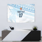 Fiji Rugby Custom Kaiviti Masi Tapestry Turquoise - Aussie Hoodie