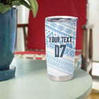 Fiji Rugby Custom Kaiviti Masi Tumbler Cup Turquoise - Aussie Hoodie